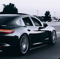 Black luxury car logo
